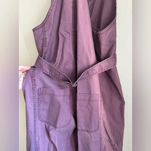 Caron Callahan Bria Jumpsuit Mulberry Canvas OG $395 Size M - Picture 8 of 12